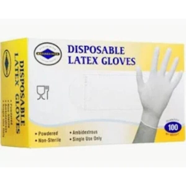Γάντια λάτεξ ελαφρώς πουδραρισμένα XLarge 100 τεμάχια
