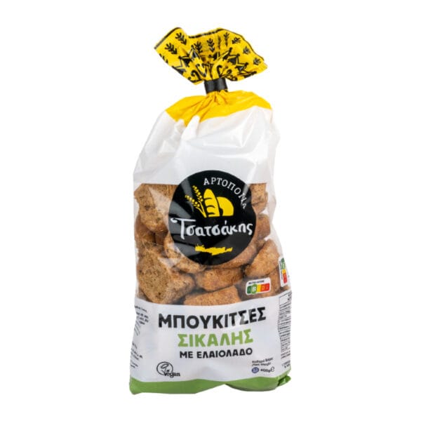 Ντάκος μπουκίτσες σίκαλης με ελαιόλαδο 400γρ. Τσατσάκης