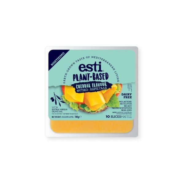 Cheddar σε φέτες vegan 180γρ. Esti Plant
