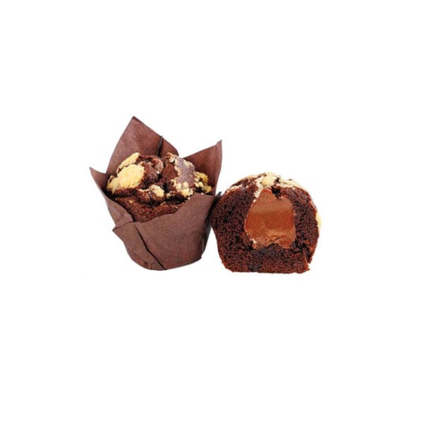 Μάφιν σοκολάτας με πραλίνα και crumble 110γρ. 16 τεμάχια / κιβώτιο