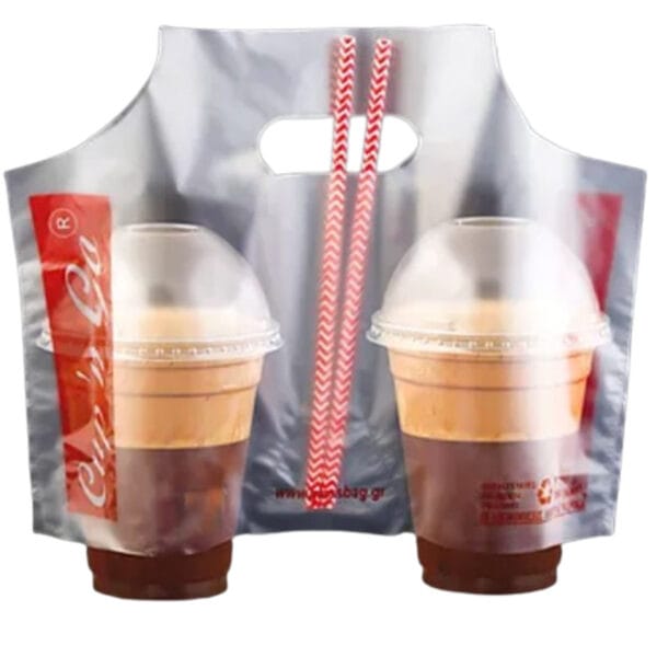 Σακούλα ποτηροθήκη μεταφοράς 2 θέσεων 500 τεμάχια