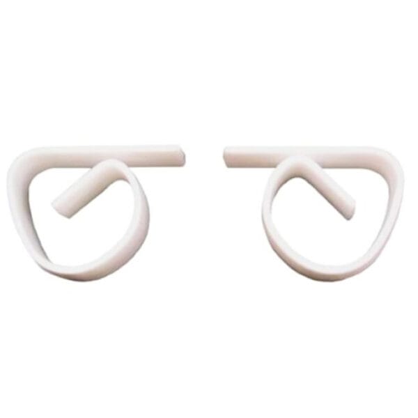 Πιάστρα τραπεζομάντηλου πλαστική λευκή 50 τεμάχια