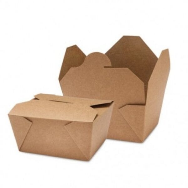 Σκεύος κραφτ φαγητού φάκελος 2000ml. (19,5x14x6,5εκ.) 50 τεμάχια / πακέτο