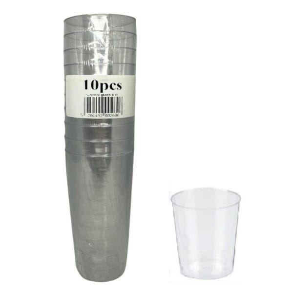 Ποτήρι σφηνάκι crystal 6cl 10 τεμάχια / πακέτο