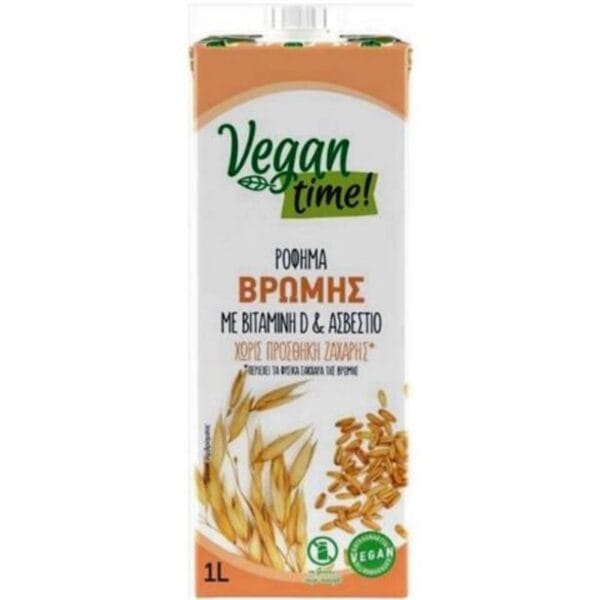 Ρόφημα βρώμης 1 λίτρο Vegan Time