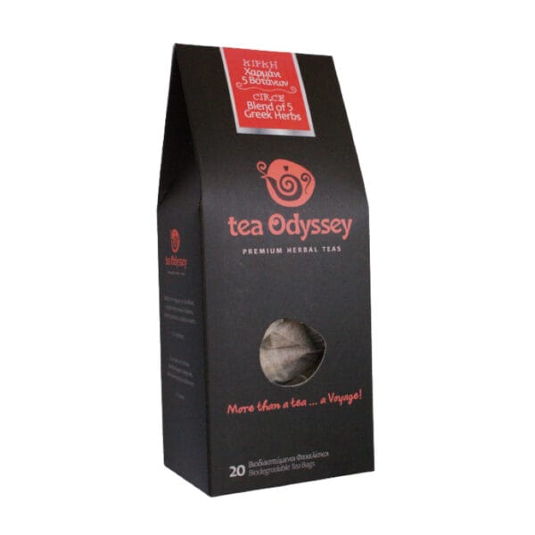 Τσάι ζεστό "ΚΙΡΚΗ" bio (χαρμάνι 5 βοτάνων) 35γρ. 20 τεμάχια Odyssey