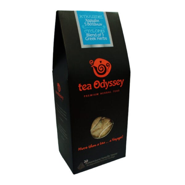 Τσάι ζεστό "ΚΥΚΛΩΠΕΣ" bio (χαρμάνι 5 βοτάνων) 35γρ. 20 τεμάχια Odyssey